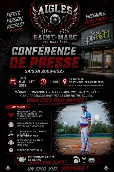 LHSAAQ, AIGLES DE SAINT-MARC, BILAN DE LA CONFÉRENCE DE PRESSE DU 9 JUILLET 2026
