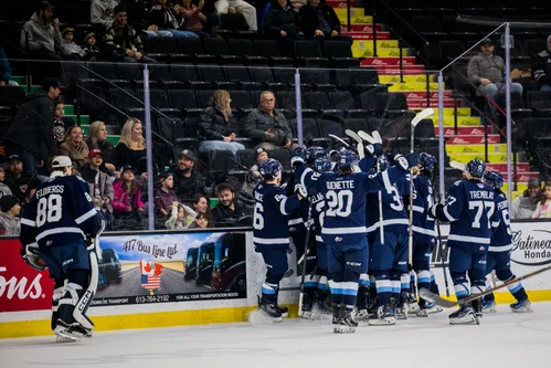 Célébration de la victoire du Phoenix de Sherbrooke