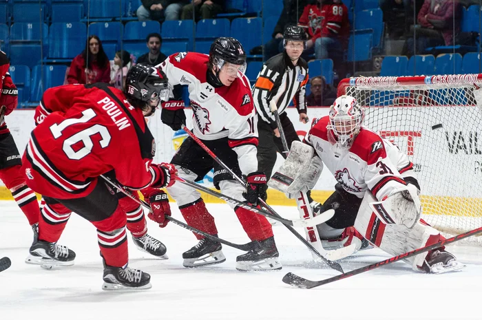 Renaud Poulin, auteur du seul but des Voltigeurs.