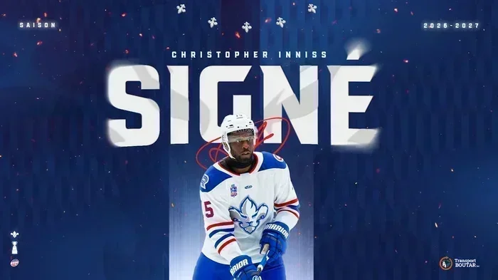 LIONS DE TROIS-RIVIÈRES : CHRISTOPHER INNISS PROLONGE SON SÉJOUR EN MAURICIE.