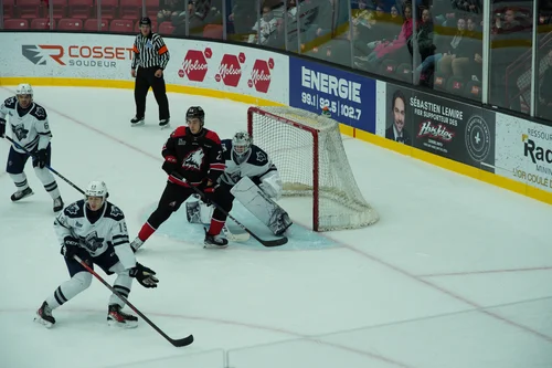 Les Huskies en zone offensive&nbsp;