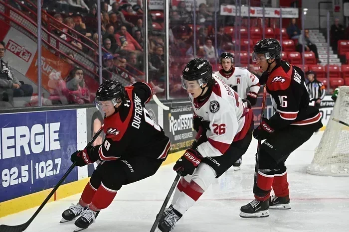 Les Huskies mordent les Remparts à Rouyn-Noranda