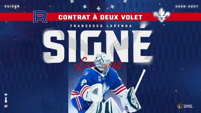 ROCKET DE LAVAL ET LION DE TROIS-RIVIÈRES, CONTRAT À DEUX VOLETS POUR FRANCESCO LAPENNA