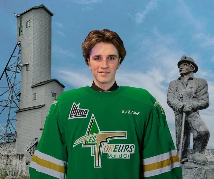 Jacob Laroche (Crédit photo Dany Germain page Facebook des Foreurs de Val-d'Or&nbsp;
