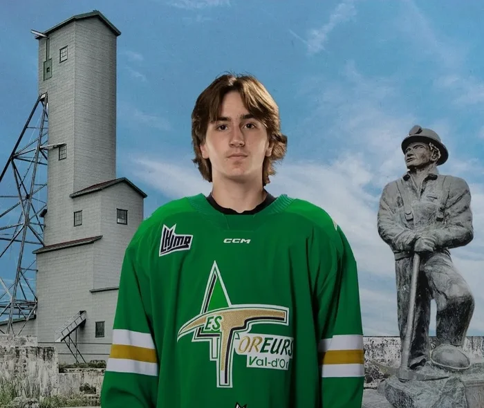 Charles Bourque (Crédit photo Dany Germain page Facebook des Foreurs de Val-d'Or 