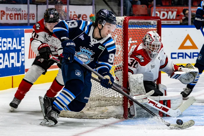 Mavrick Lachance a marqué un but pour les Sags.